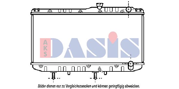 AKS DASIS Радиатор, охлаждение двигателя 211740N